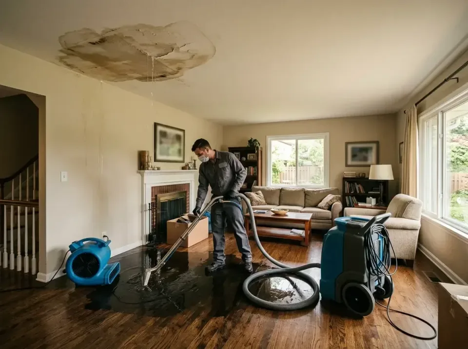 attic-pipe-burst-ceiling-drip-008 — frequently asked questions, Water Damage Restoration & Carpet Care in Berea, OH